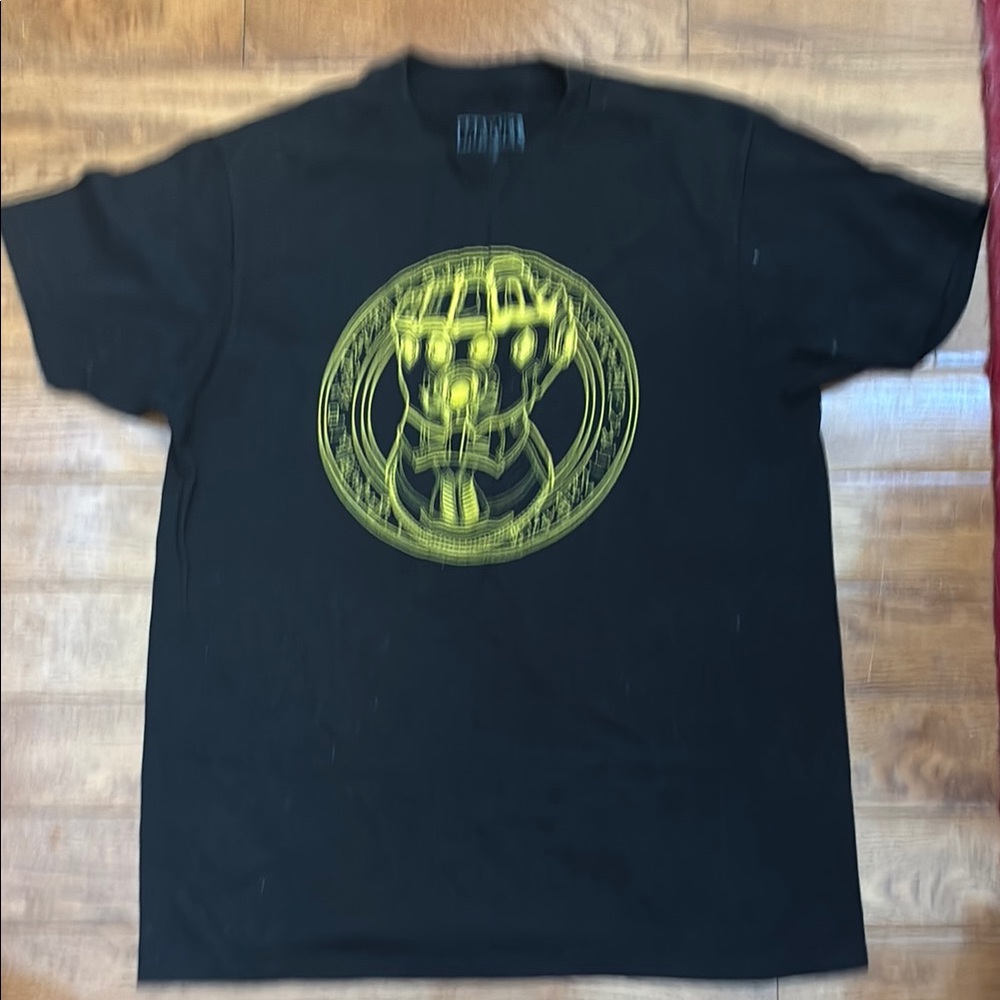 Marvel Black Tee with Yellow Graphic